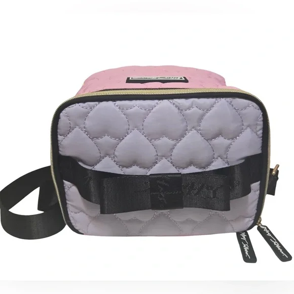 Betsey Johnson NWT Pink Lavender Yellow Quilted Insulated Crossbody Bag (P169) - Picture 5 of 9